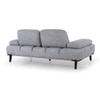 Barret 2 Seater Fabric Sofa in Grey Ice Colour