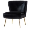 Beato Fabric Accent Chair in Black Colour