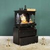 D'Dass Multi Color Mdf and Sheesham Wooden Temple With Cabinet For Pooja