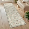 Luxe Home Polyester Floral Mist Runner(2x5 Feet, Multicolor, TPR)