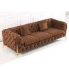 Norman Fabric Sofa - Brown