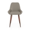 Rickman Fabric Accent Chair in Taupe Leatherette Colour