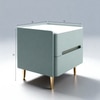 Moss Wood Side Table in Green Colour