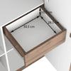 Zoey Engineered Wood 2 Door Wardrobe in Classic Walnut Finish