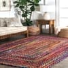 Imperial Knots Multicolor Hand Woven Dhurrie 3x5 Feet