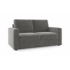 Apollo Compact Sofa (Colour : Ash Grey Velvet, Cushion : Hard, Back Type : Regular, Seater : 2+1+1)