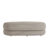 Luxelounge Wood 2-Seater + Ottoman With Upholstery Non Storage Sofas In Grey Colour