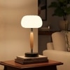 Tall Mushroom Style Rechargeable Table Lamp with 12 Hour Battery Backup