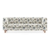 Rubik Luxe 3 Seater Fabric Sofa in Adrian Velvet Colour