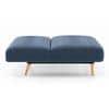 Zehnloch 3 Seater Click Clack Sofa cum Bed In Midnight Indigo Blue Colour