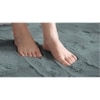 Leighton Green Solid Natural Fiber 24x16 inches Anti-Skid Bath Mat