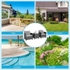 Carry Bird Wicker Patio Furniture Outdoor Balcony Chairs In Grey Colour