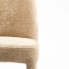 Walnut Fabric Dining Chair in Light Brown Colour