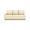 Apollo Compact Sofa (Colour : Cream, Cushion : Hard, Seating Capacity : Right Aligned 3 Seater + Right Aligned Chaise + Ottoman)