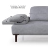 Barret 3 Seater Fabric Sofa in Grey Ice Colour