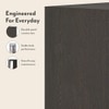 Zoey Engineered Wood 2 Door Wardrobe With Mirror in Dark Wenge Finish