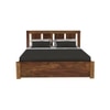 Sable Platform Queen Storage Bed In Brown Finish
