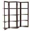 Andreas Solid Wood Bookshelf in Dark Walnut Finish