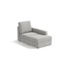 Apollo Sofa (Colour : Vapour Grey, Cushion : Soft, Back Type : High Back, Seating Capacity : Right Aligned 3 Seater + Right Aligned Chaise + Ottoman)