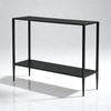 Regan Metal Console Table in Black Colour