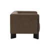 Octavia Boucle Fabric Lounge Chair in Brown