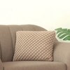 Popcorn Sandy Brown Knitted Cushion Cover  16X16 Inches