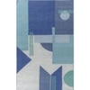 Jaipur Rugs Soft Diamond Wool Dhurrie Rug Blue 4x6 ft