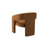 Ashley Velvet Accent Chair in Brown Colour