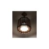 Octa Brown Solid Wood Single Hanging Light