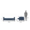 Felicity 3 Seater Sofa Cum Bed Colour Midnight Indigo Blue