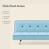 Zehnloch 3 Seater Click Clack Sofa cum Bed In Glacier Blue Colour