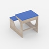 Montessori Toddler Activity Table & Chair in Oak and Blue