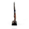 Desert Art Metal Handpainted Couple Boat Showpiece in Multicolour