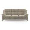 Emila 3 Seater Fabric Sofa In Fossil Weave Colour