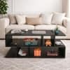 Spydercraft Zig Zag Modern Coffee Table in Black Finish