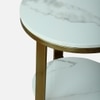 Metallita Metal Side Table in Gold Colour
