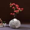 Geometric Designed Circular shaped Ceramic Vase