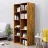 Hexa Engineered Wood Bookshelf Multipurpose Storage Rack in Giant Wood Colour