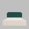Citta Engineered Wood Queen  Size Bed With Hydraulic Storage (Melamine Finish, White Colour)
