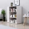 Hexa Engineered Wood Bookshelf Multipurpose Storage Rack in Frosty White Colour