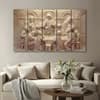 The Castle Decor Jesus Christ Last Supper Wall Art Set of 5 27x48 Inch