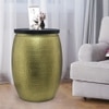 Metalsmith Metal Side Table in Gold Finish