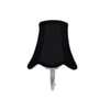 Devansh Steel Wall Mounted Lamp With Black Cotton Shade