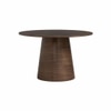 Scandinavian Okara Round Dining Table Walnut Finish
