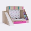 Sleep N SlideBunk Bed 6X5 Drawers On Wheels In Oak and Pink Colour67