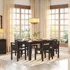 Casella 6 Seater Dining Table In Mocha Walnut Finish