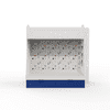 Galaxy Glide Bunk Bed With Drawers Storage And Ladder Space Print At The Back In White and Blue Colour