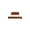 Ronnie Solid Wood Non Storage Bed In Dark Provincial Teak Finish