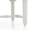 Lucine Upholstered Solid Wood Bench In White Finish With Tender Green Fabric Colour