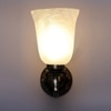 Devansh Metal Electric Wall Light in Antique gold Colour with White Shade Count of 1 Light
